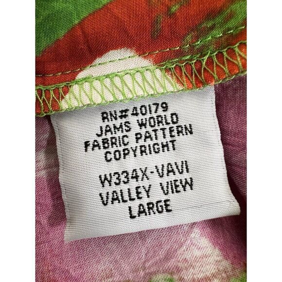 Jams World Janice Green Floral Midi Dress Valleyview Print Pockets Size Large - Picture 14 of 15